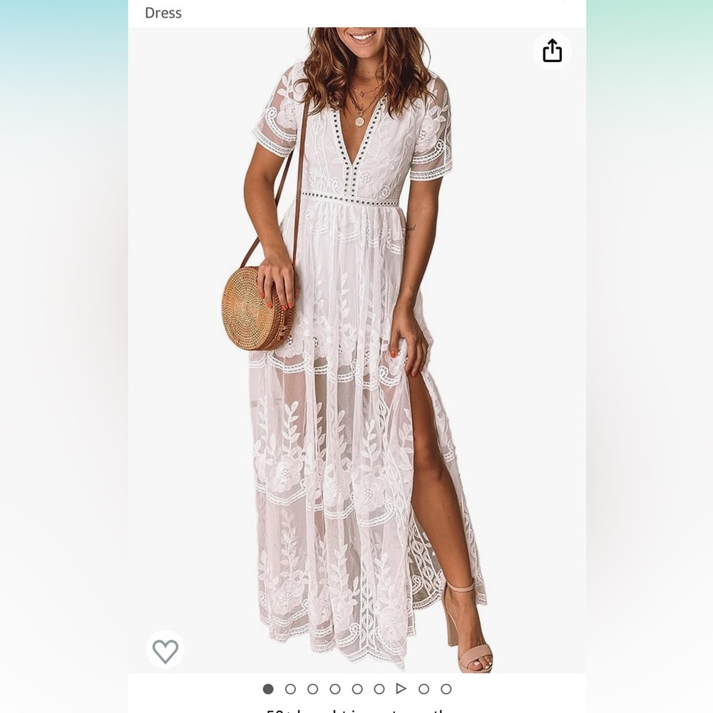White lace dress